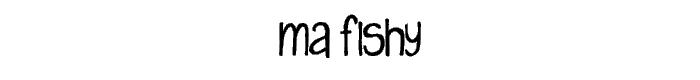 MA Fishy font
